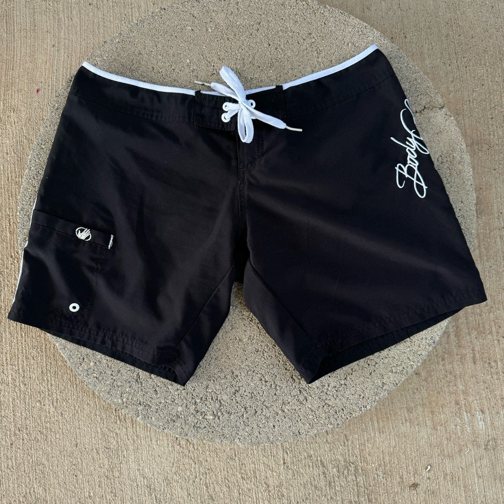 BODY GLOVE WOMEN’S SWIM BLACK BOARD SHORTS SIZE M